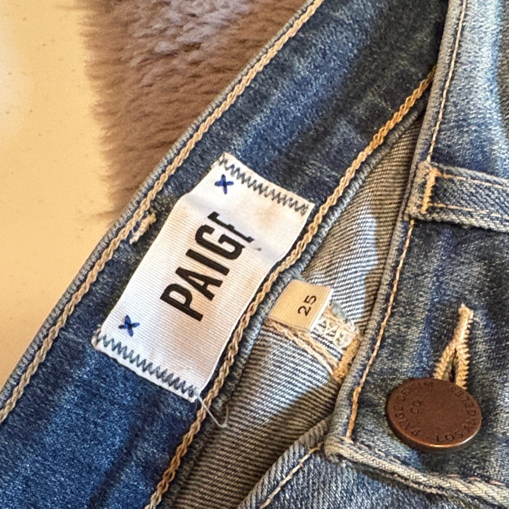 PAIGE Classic Distressed Skinny Jeans - Picture 5 of 6